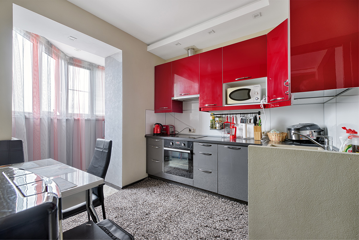 кухня и балкон