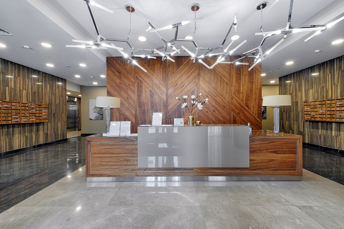 красивый ресепшен жилого дома