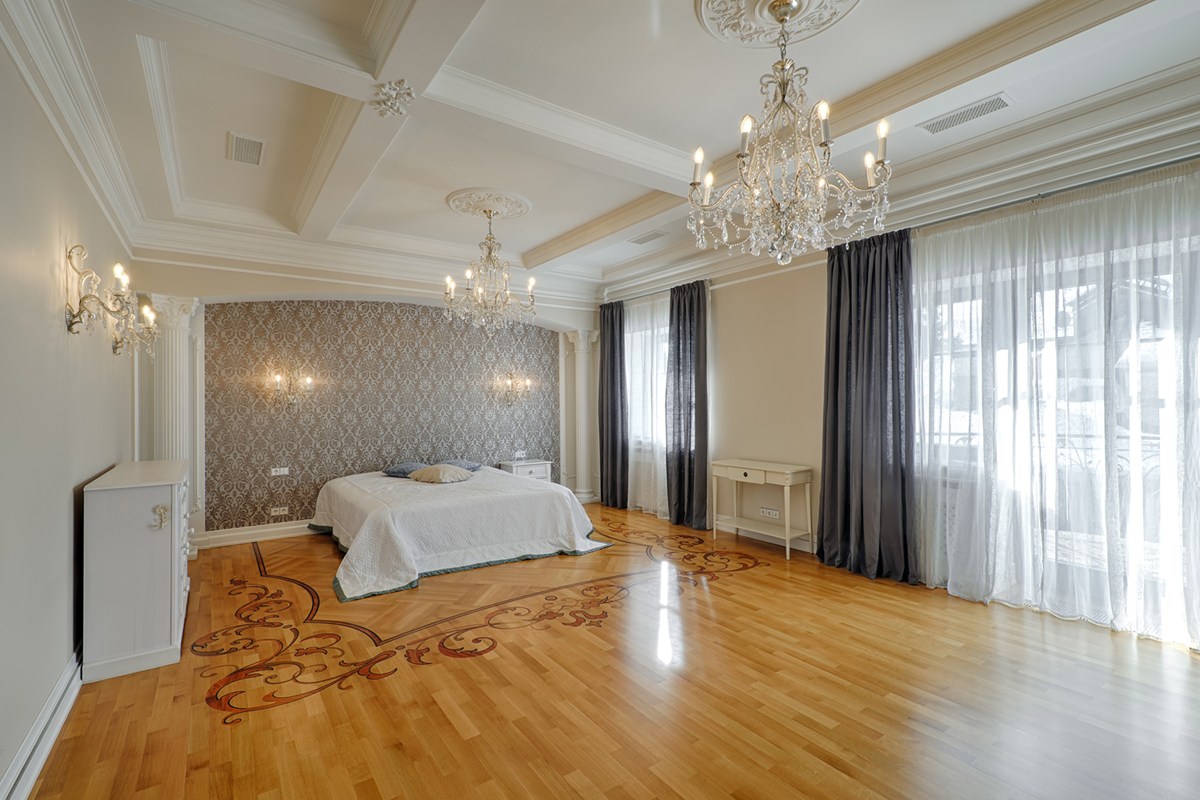 спальня в загородном доме