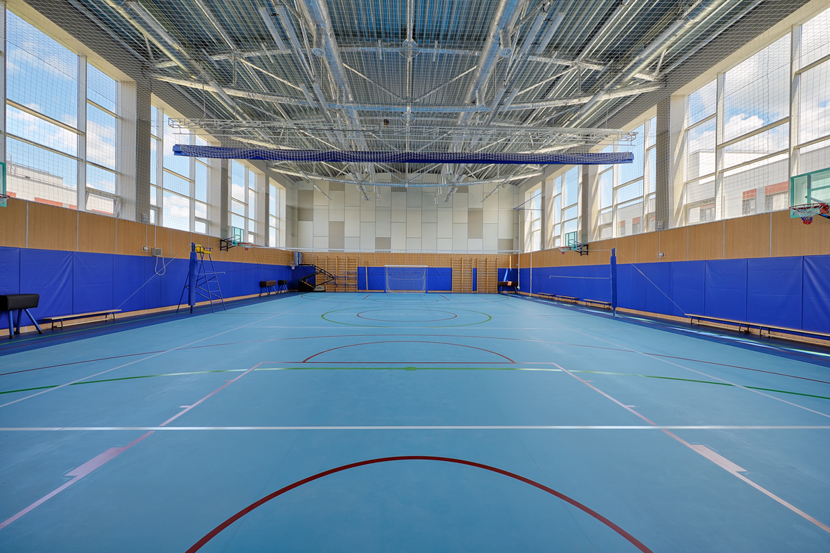 спортивный зал в школе