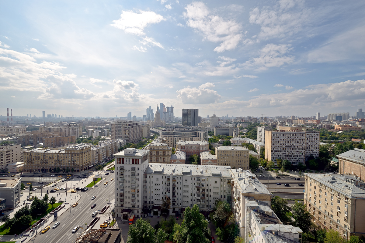вид в сторону Кутузовского проспекта