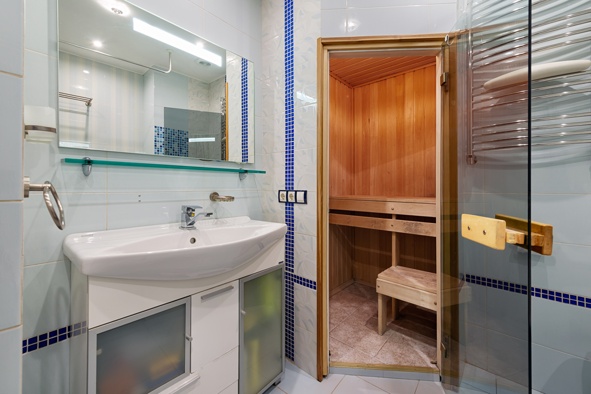 санузел с сауной