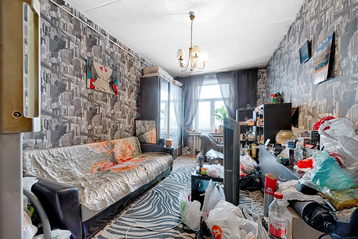 не прибранная комната