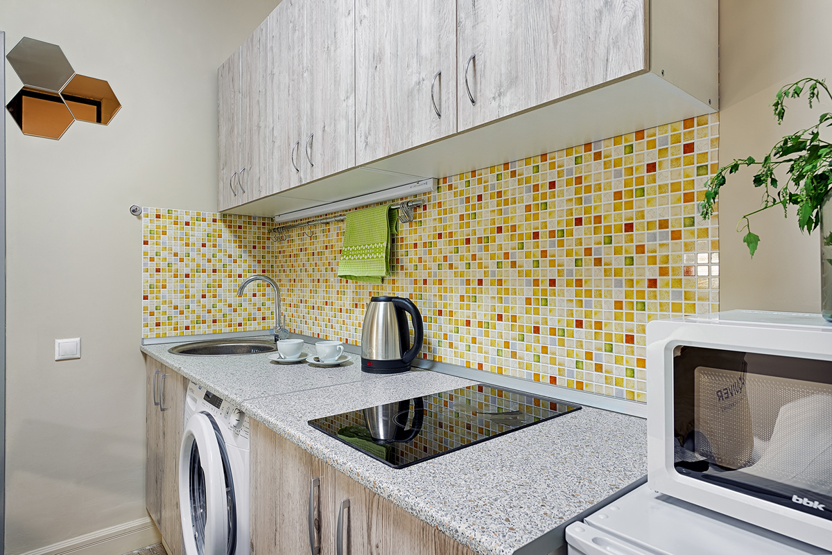 кухня в апартаментах