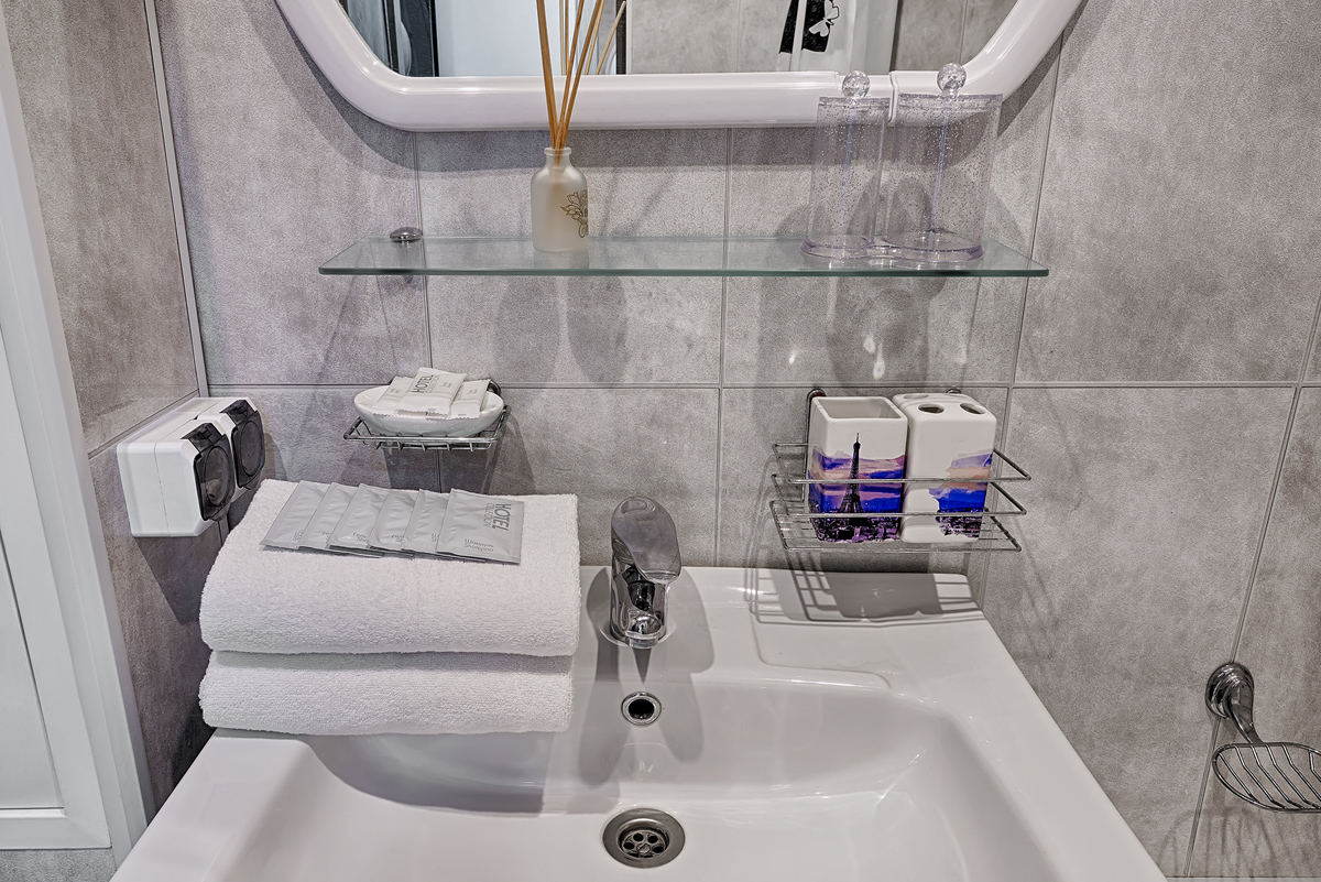 фрагмент интерьера санузла в квартире