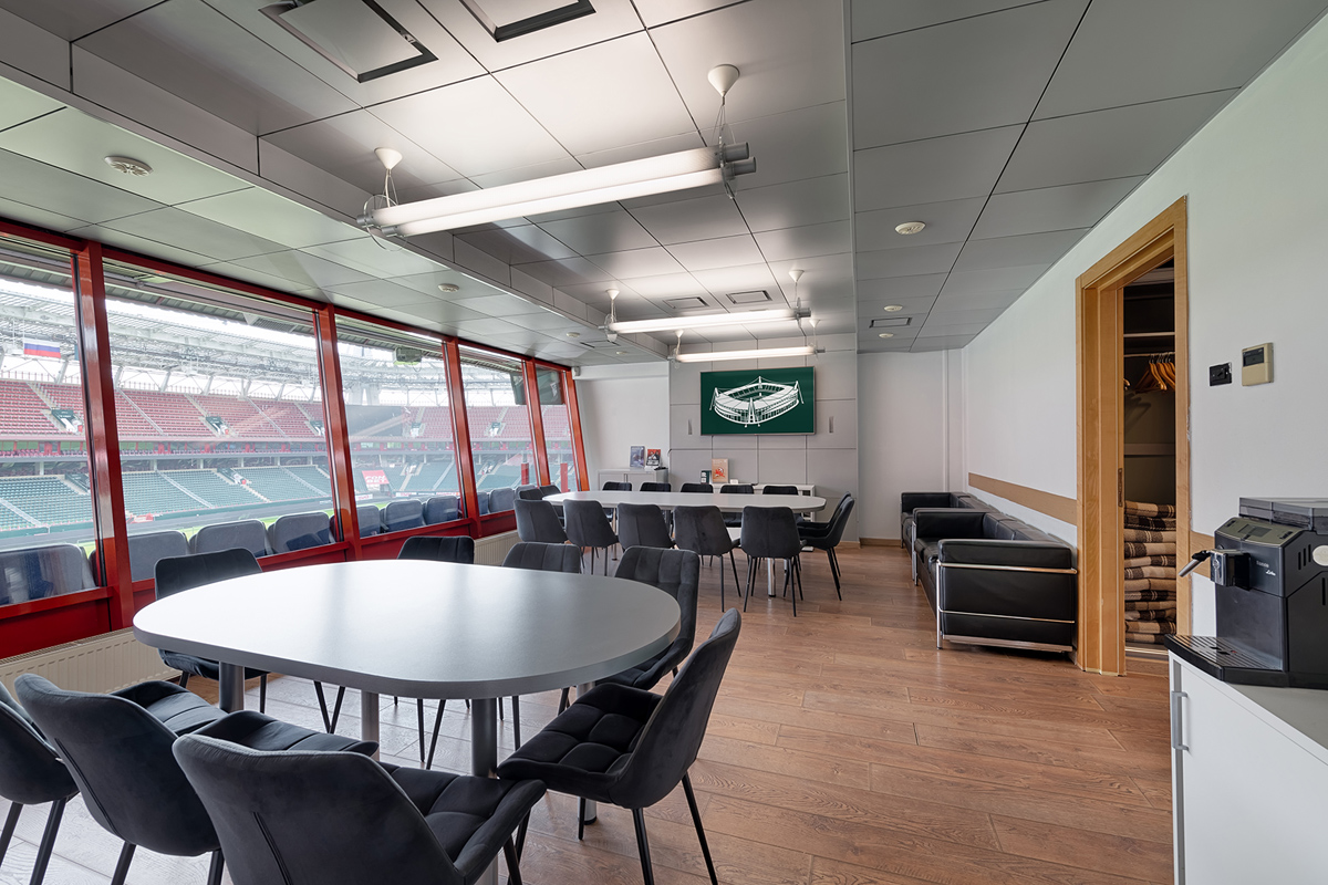 интерьер вип ложи стадиона